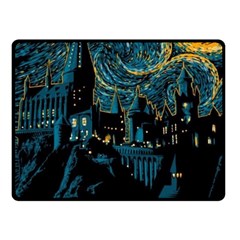 Hogwarts Castle Van Gogh Fleece Blanket (small) by Mog4mog4