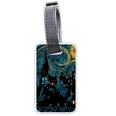 Hogwarts Castle Van Gogh Luggage Tag (one Side) by Mog4mog4