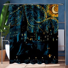 Hogwarts Castle Van Gogh Shower Curtain 60  X 72  (medium)  by Mog4mog4