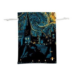 Hogwarts Castle Van Gogh Lightweight Drawstring Pouch (m) by Mog4mog4