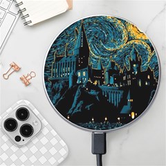 Hogwarts Castle Van Gogh Wireless Fast Charger(white) by Mog4mog4