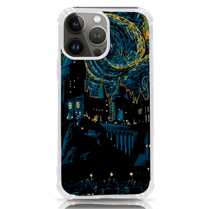 Hogwarts Castle Van Gogh iPhone 13 Pro Max TPU UV Print Case