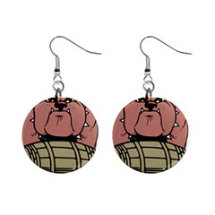 Art Dog Clip Art Mini Button Earrings by Mog4mog4