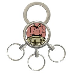 Art Dog Clip Art 3-ring Key Chain by Mog4mog4