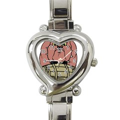 Art Dog Clip Art Heart Italian Charm Watch by Mog4mog4