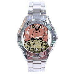 Art Dog Clip Art Stainless Steel Analogue Watch by Mog4mog4