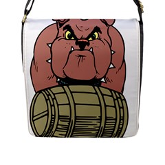 Art Dog Clip Art Flap Closure Messenger Bag (l) by Mog4mog4