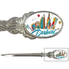 Burj Khalifa Skyline Clip Art Drawing Comic World Letter Opener by Mog4mog4