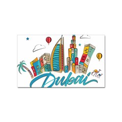 Burj Khalifa Skyline Clip Art Drawing Comic World Sticker (rectangular) by Mog4mog4