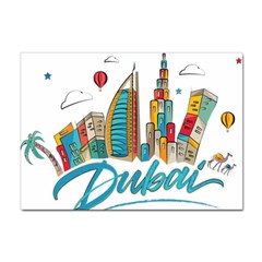 Burj Khalifa Skyline Clip Art Drawing Comic World Sticker A4 (100 Pack) by Mog4mog4