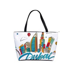 Burj Khalifa Skyline Clip Art Drawing Comic World Classic Shoulder Handbag by Mog4mog4