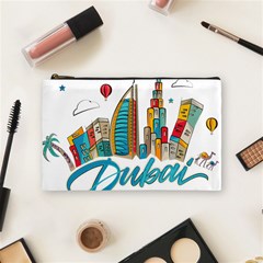 Burj Khalifa Skyline Clip Art Drawing Comic World Cosmetic Bag (medium) by Mog4mog4