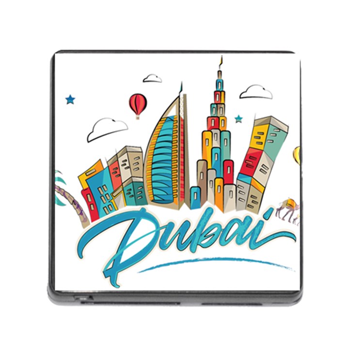 Burj Khalifa Skyline Clip Art Drawing Comic World Memory Card Reader (Square 5 Slot)