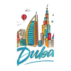 Burj Khalifa Skyline Clip Art Drawing Comic World Memory Card Reader (rectangular) by Mog4mog4