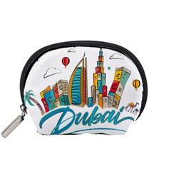 Burj Khalifa Skyline Clip Art Drawing Comic World Accessory Pouch (small) by Mog4mog4