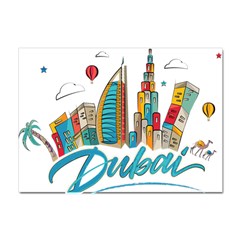 Burj Khalifa Skyline Clip Art Drawing Comic World Crystal Sticker (a4) by Mog4mog4