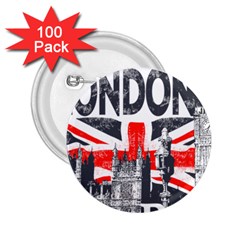 Big Ben City Of London 2 25  Buttons (100 Pack)  by Mog4mog4