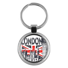 Big Ben City Of London Key Chain (round) by Mog4mog4