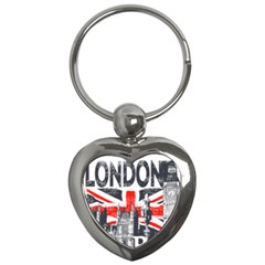 Big Ben City Of London Key Chain (heart) by Mog4mog4