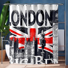 Big Ben City Of London Shower Curtain 60  X 72  (medium)  by Mog4mog4