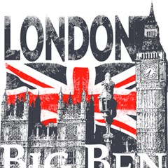 Big Ben City Of London Play Mat (square) by Mog4mog4