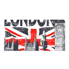 Big Ben City Of London Satin Wrap 35  X 70  by Mog4mog4