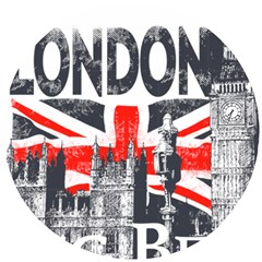 Big Ben City Of London Wooden Puzzle Round by Mog4mog4