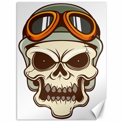 Motorcycle Helmet Skull Clip Art Cranial Skeleton Canvas 36  X 48  by Mog4mog4