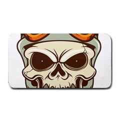 Motorcycle Helmet Skull Clip Art Cranial Skeleton Medium Bar Mat by Mog4mog4