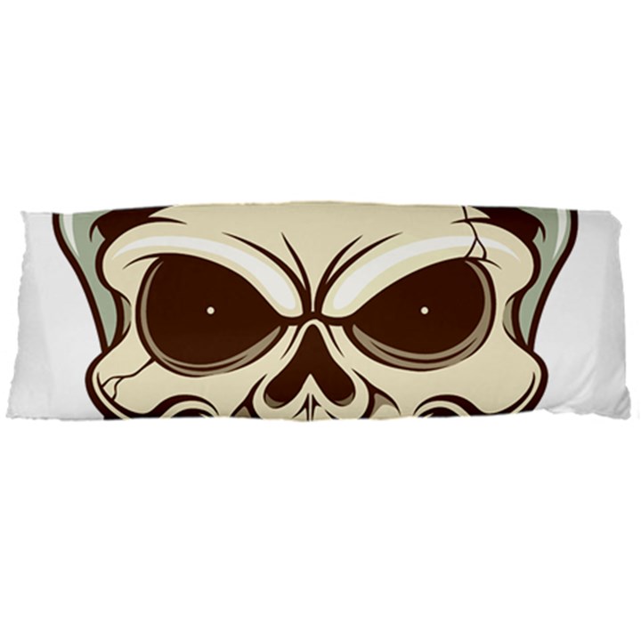 Motorcycle Helmet Skull Clip Art Cranial Skeleton Body Pillow Case Dakimakura (Two Sides)