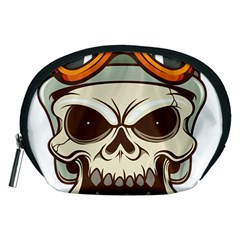 Motorcycle Helmet Skull Clip Art Cranial Skeleton Accessory Pouch (medium) by Mog4mog4