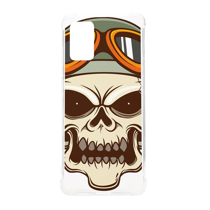 Motorcycle Helmet Skull Clip Art Cranial Skeleton Samsung Galaxy S20Plus 6.7 Inch TPU UV Case