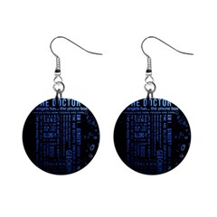 Doctor Who Tardis Mini Button Earrings by Mog4mog4