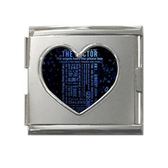 Doctor Who Tardis Mega Link Heart Italian Charm (18mm) by Mog4mog4