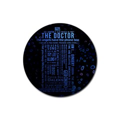 Doctor Who Tardis Rubber Coaster (round) by Mog4mog4