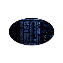 Doctor Who Tardis Sticker (oval)