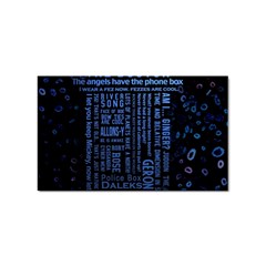 Doctor Who Tardis Sticker Rectangular (10 Pack)