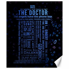 Doctor Who Tardis Canvas 8  X 10  by Mog4mog4