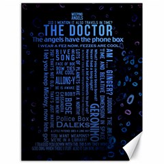 Doctor Who Tardis Canvas 18  X 24  by Mog4mog4