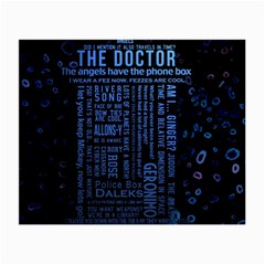 Doctor Who Tardis Small Glasses Cloth (2 Sides) by Mog4mog4