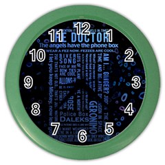 Doctor Who Tardis Color Wall Clock