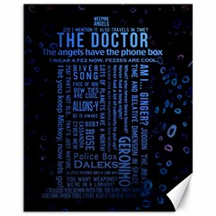 Doctor Who Tardis Canvas 11  X 14  by Mog4mog4