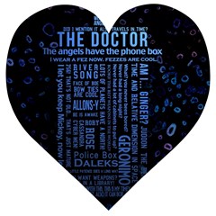 Doctor Who Tardis Wooden Puzzle Heart by Mog4mog4