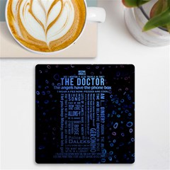 Doctor Who Tardis Uv Print Square Tile Coaster 