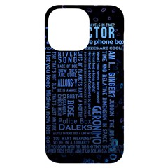 Doctor Who Tardis Iphone 14 Pro Max Black Uv Print Case by Mog4mog4