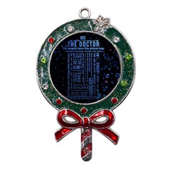 Doctor Who Tardis Metal X mas Lollipop With Crystal Ornament