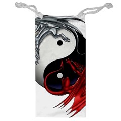 Yin And Yang Chinese Dragon Jewelry Bag by Mog4mog4