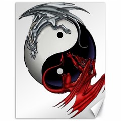 Yin And Yang Chinese Dragon Canvas 18  X 24  by Mog4mog4