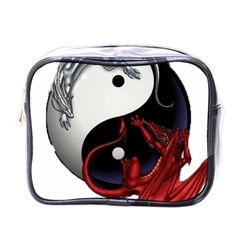 Yin And Yang Chinese Dragon Mini Toiletries Bag (one Side) by Mog4mog4