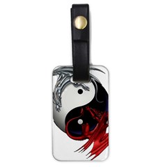 Yin And Yang Chinese Dragon Luggage Tag (one Side) by Mog4mog4